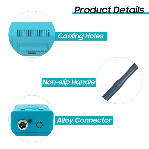 50W Portable Soldering Station with Digital Display 180 to 450°C Adjustable Temperature Mini Handheld Soldering Iron Kit °C/ °F Switchable for Home DIY Maintenance