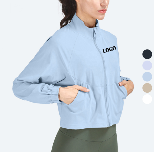 Iron-free Fall Winter Sports Jacket High Collar Casual Loose Sweatsuit Plus Size Women's Outdoor Jackets