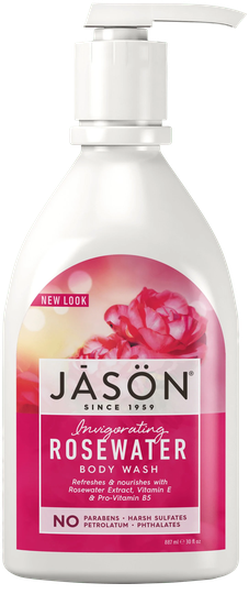 Jason Sat BWash W/Pump, 887ml Rosewater