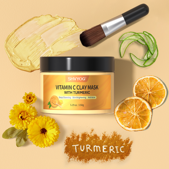 Mud Purifying Turmeric Wholesale Skin Best Private Label Vitamin C Organic Face Clay Mask