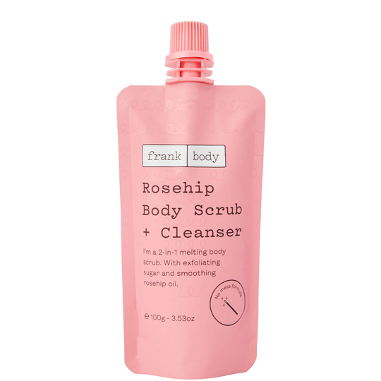 Frank Body Rosehip Body Scrub and Cleanser 100g