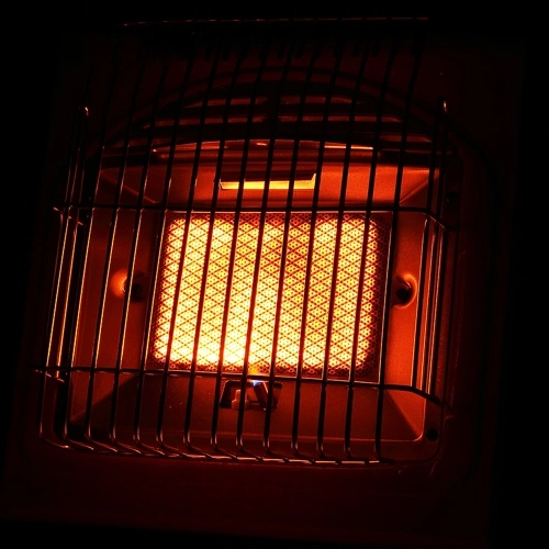 JY-Q1000 1.7KW Portable Space Heater Multifunctional Gas Heater Ceramic Heater Adjustable Iron Stove Heater for Outdoors Camping Tent Picnic