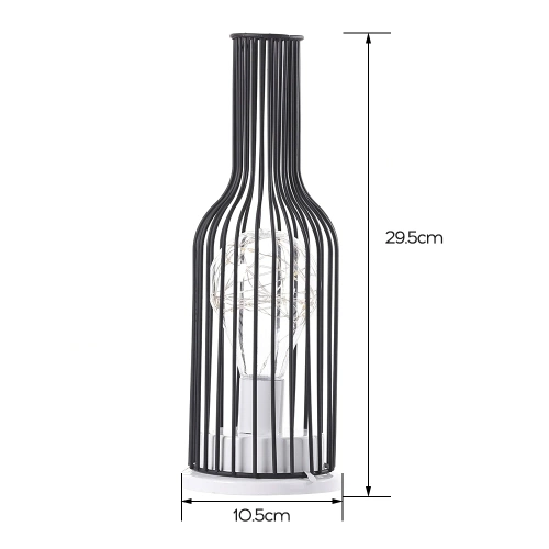 Retro Hollow Iron Art Lamp Warm White Bedroom Night Light Home Lighting Decoration