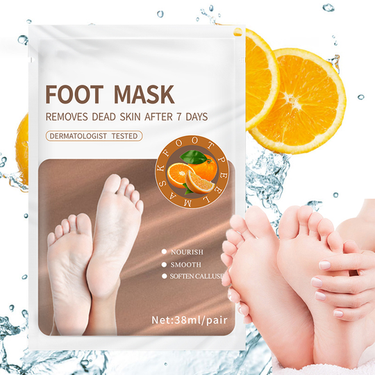 Hot sale Private Label Natural Organic Vitamin C Feet Peeling Mask Exfoliating Nourishing Foot Peel Mask