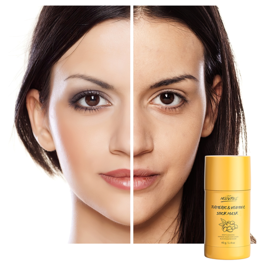 Turmeric Clay Stick Mask Organic Vitamin C Purifying Clay Mask Blackhead Cleansing Healing Mask Deep Clean Pore Improve Skin