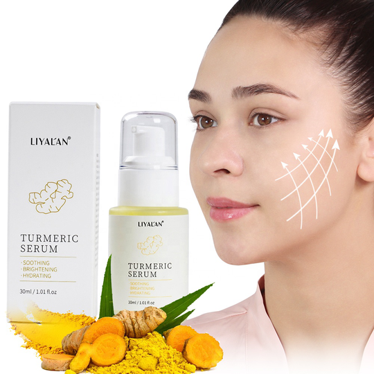 OEM 100% Pure Natural Tumeric Face Serum Dark Spots Anti Aging Face Care Vitamin C Turmeric Serum