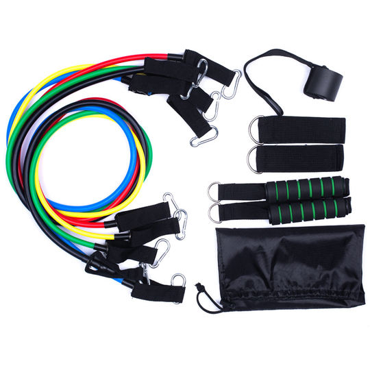Home Gym Latex Resistance Bands Set 48'' Rubber Elastic Fitness Bands Yoga Tubes Pull Rope For Training Exercise With Bag