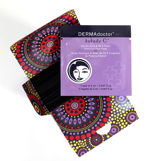DERMAdoctor Kakadu C Ferulic Acid and Vitamin E Ester Intensive Peel Pads