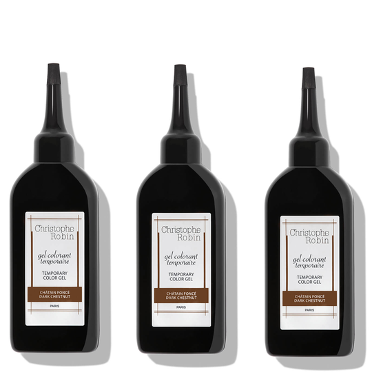 Christophe Robin Temporary Colour Gel Trio Bundle - Dark Chestnut