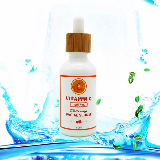 Vitamin C Pure 99% Brightening And Moisturizing Skin Care Whitening Facial Serum With Kojic Acid And Collagen For Black Skin