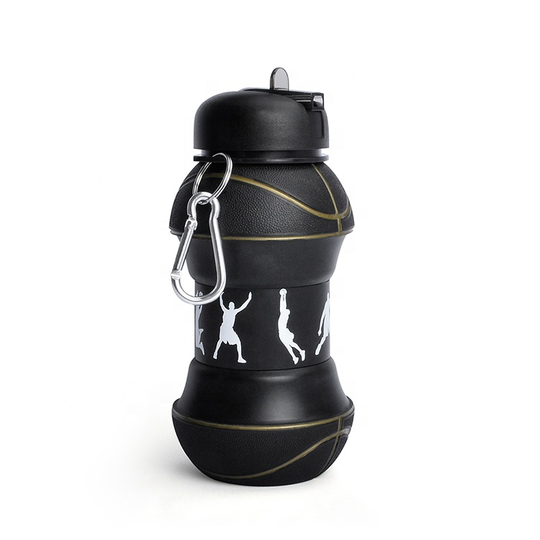 Wholesale BPA Free Expandable Collapsible Folding Water Bottle Outdoor Travel Sports Drink Silicone Foldable Water Bottle