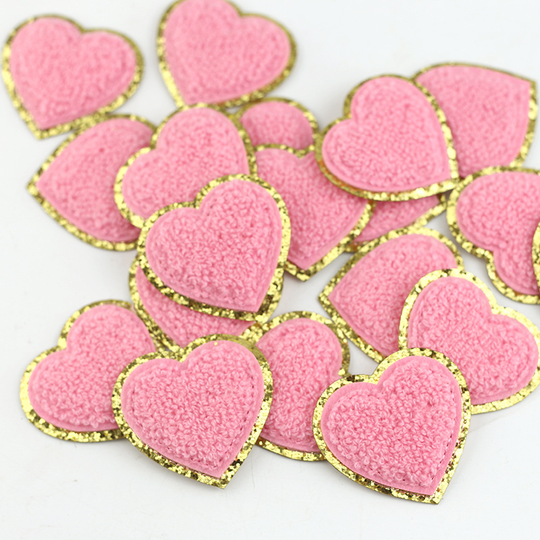 Patches Glitter Chenille Letter Patches Iron On Towelling Glitter Bow Chenille Letter Heart Patches Sweatsuit
