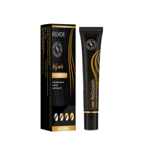 EELHOE New Fashion Useful Regrowth Organic Hair Serum Roller Set Rolling Ball Massage growth hair oil