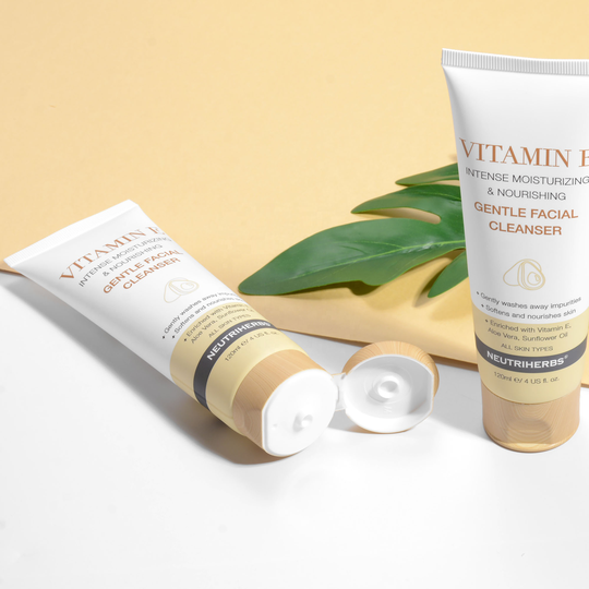 Private Label Natural Custom Face Vitamin E Wash Lady Men Face Cleanser