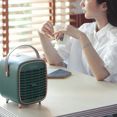 portable air conditioner usb desktop air cooler fan humidifier cooling fan mini convenient air cooler fan 2000mah