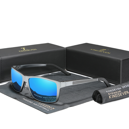KINGSEVEN Glasses Men New Design Aluminum Magnesium Sun Glasses For Men Polarized Square Glasses Women Driving Eyewear 7021
