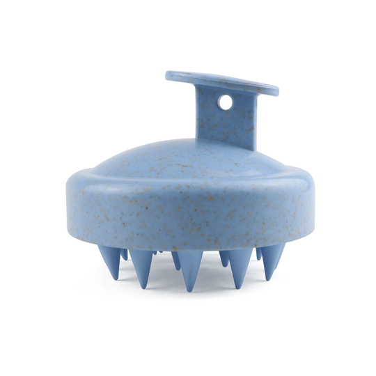 New Arrival Eco-friendly Wheat Straw Silicone soft shampoo scalp hair massager bath brush shower Hair Detachable Shampoo brush