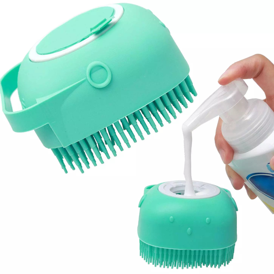 Guante para mascota Dog Grooming Brush Pet Shampoo Bath Brush Soothing Massage Rubber Comb For Dog Cat