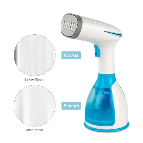 1500W Handheld Clothes Garment Fabric Steamer 280mL Steamer Hand Steam Iron Portable Ironing Wrinkle Remover 15s Fast Heat-up
