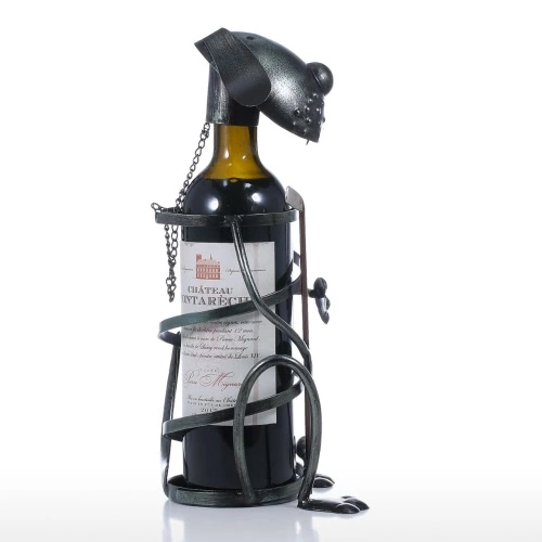 Puppy Wine Rack with Golf Iron Animal Figurine Creative Wine Holder Practical Ornament Craft Gift
