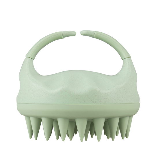 LOHAS Private custom scalp massager silicone shampoo brush gently scrubs for exfoliation A powerful massage relaxes the head