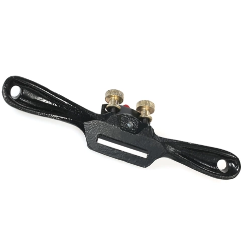 9 Inch Spoke Shave Plane with Adjustable Cutting Depth Metal Blade Multifunction Wood Manual Planer Woodworking Hand Tool
