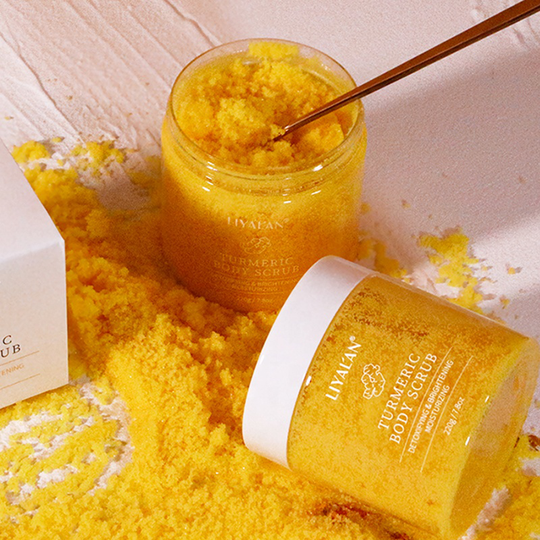 Turmeric Face Body Brightening Organic Turmeric Vitamin C Exfoliating Private Label Bodyscrub Tumeric Scrub