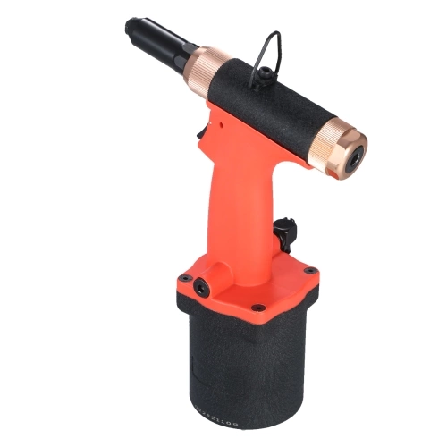 Industrial Pneumatic Rivet Gun Heavy Duty Air Riveter Air Rivet Gun Self-plugging Riveting Tool with 4 Nosepieces for Pulling 3/32-inch, 1/8-inch, 5/32-inch, 3/16-inch Iron/Aluminum/Stainless Steel Rivets
