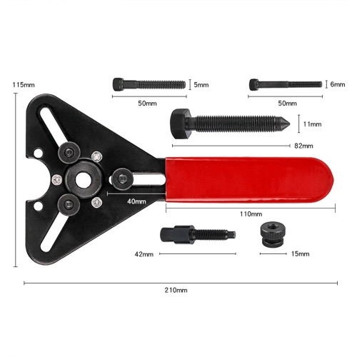 8 PCS Car Air Compressor Clutch Remover Installer Dual-use Wrench Tool Kit Automotive Air Conditioning Car Conditioner Repairing Tool