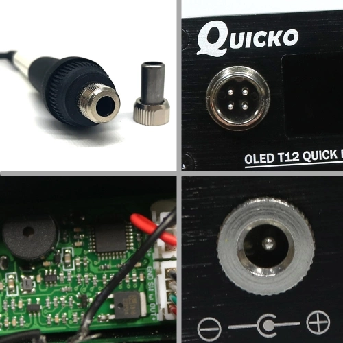 QUICKO Mini T12-942 Soldering Station Kit OLED DIY Solder Electric Tools Welding Iron Tips Temperature Controller with K-Tips and Handle