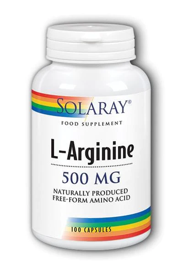Solaray L-Arginine, 500mg, 100 Capsules