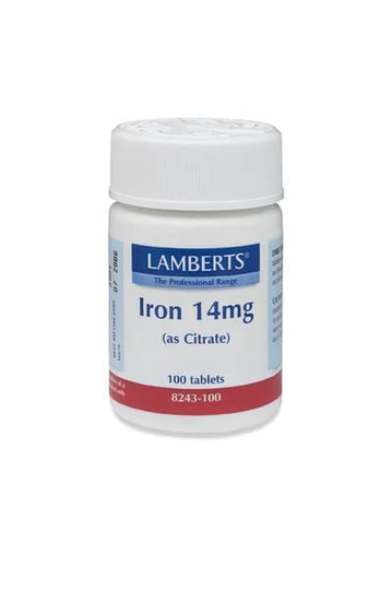 Lamberts Iron, 14mg, 100 Tablets