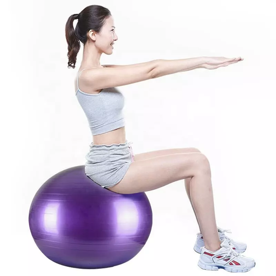 Ship from US Anti Burst Eco Friendly Balance Ball With Hand Pump Gym Exercise Yoga Ball