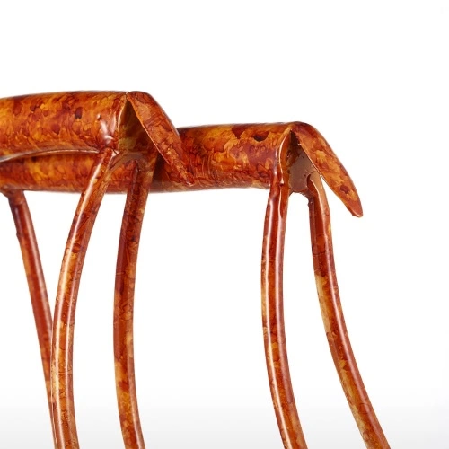 Raise Head Red Deer Tooarts Iron Sculpture Home Decoration Crafts Animal Sculpture