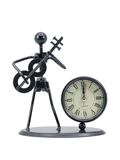 Desk Clock Creative Retro Durable Practical Home Use Desk Quartz Clock