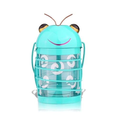 Tooarts beetle candle holder(light blue) Hurricane lamp Practical ornament Creative ornament Home Furnishing Articles