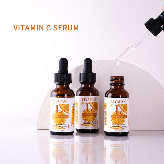 VC Serum Private Label Whitening Shrink Pores Natural Organic Care Facial Vitamin C Serum