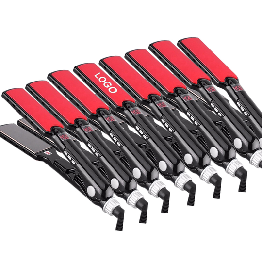 MOQ 100pcs Wide plate MCH heater flat iron brazilian hair protein straightening 480f 250c nano titanium hair straightener