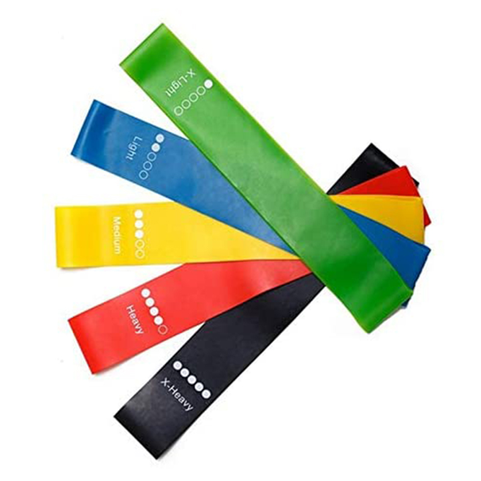 Ship from US yoga elastic band fitness exercise latex loop resistance bands set