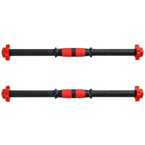 Threaded Dumbbell Handle Bars with 4 Fastener Collars Adjustable Dumbbell Bars for Weight Lifting Home Gym Fitness Exercise