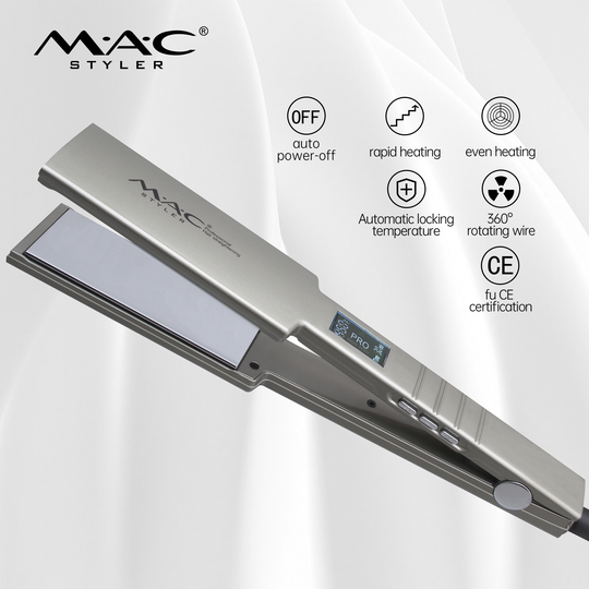 New Wholesale Ceramic Tourmaline Ionic Flat Iron Wide Plate Hair Straightener