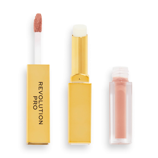 Revolution Pro Supreme Stay 24 Hour Lip Duo 1.5g (Various Shades) - Cashmere