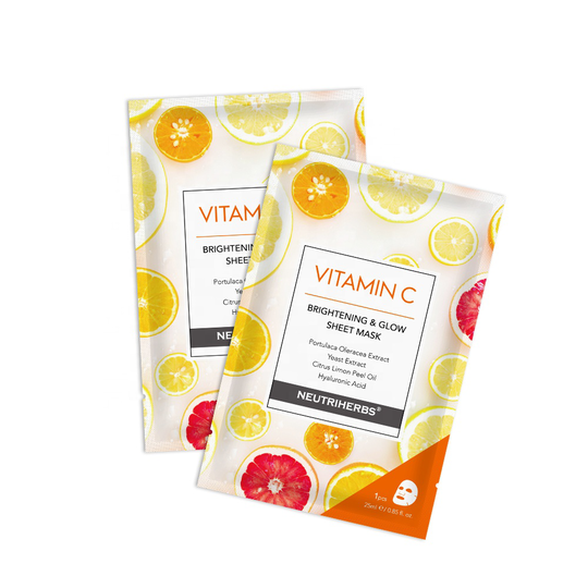 Hot Sale Whitening Lifting Beauty Cosmetics Vitamin C VC Korean Face Mask Sheet