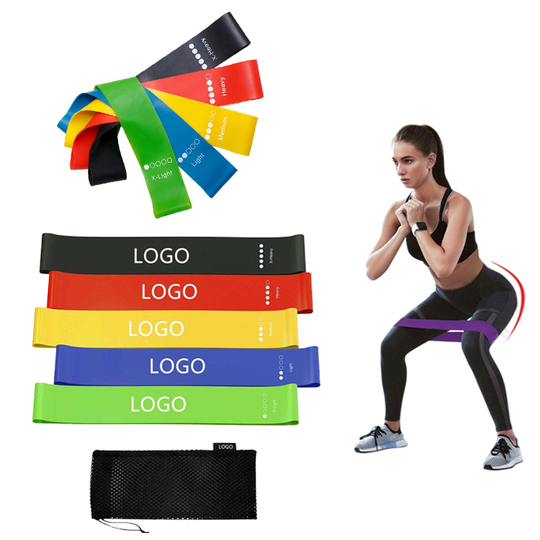 Tension Stretch Loop Exercise Workout Bands Work Out Yoga TPE Fitness Resistance Band Set