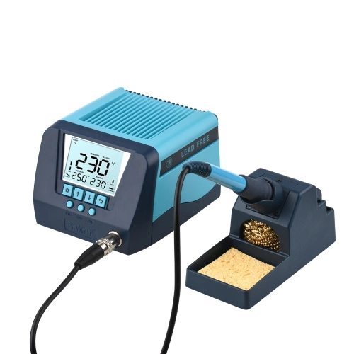 BAKON BK60 60W Solder Station Soldering Iron Station with Smart Temperature Control (356°F-896°FAdjustable Range, °C/°F) Auto Sleep Password Lock LCD Display Quick Heating Up