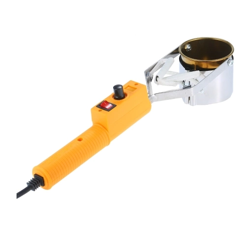 Portable Titanium Alloy Tin Furnace Temperature Adjustable Tin Soldering Pot High Power Tin Melting Furnace Small Tin Dipping Furnace for Household and Electricians SWDT98-C 380W
