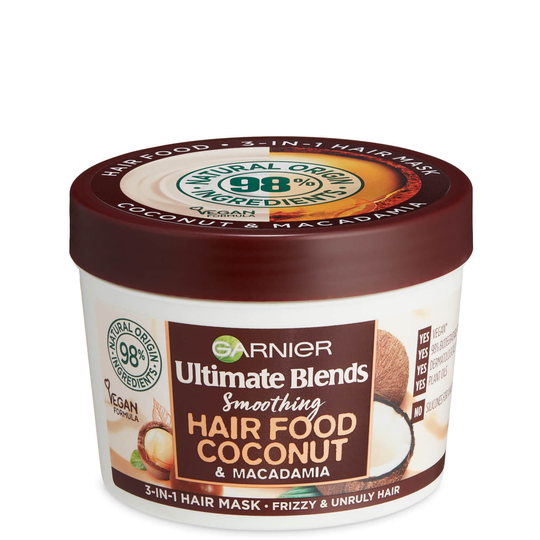 Garnier Ultimate Blends Hair Food Coconut Oil 3-in-1 Frizzy Hair Mask Treatment 390ml