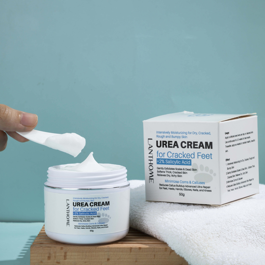Lanthome OEM Organic Hydrating For Hand Foot 40% Urea and vitamin e Cream Urea Cream With Salicylic foot skin care