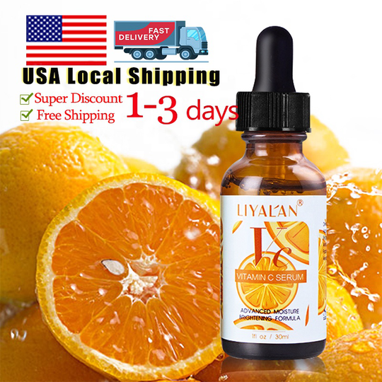 Private Label Natural Moisturizing Face Serum Anti Aging Vitamin C Serum
