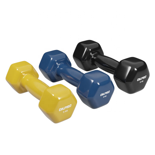 Fitness Hex Dumbbell Woman Used Color Vinyl Dumbbell for sale